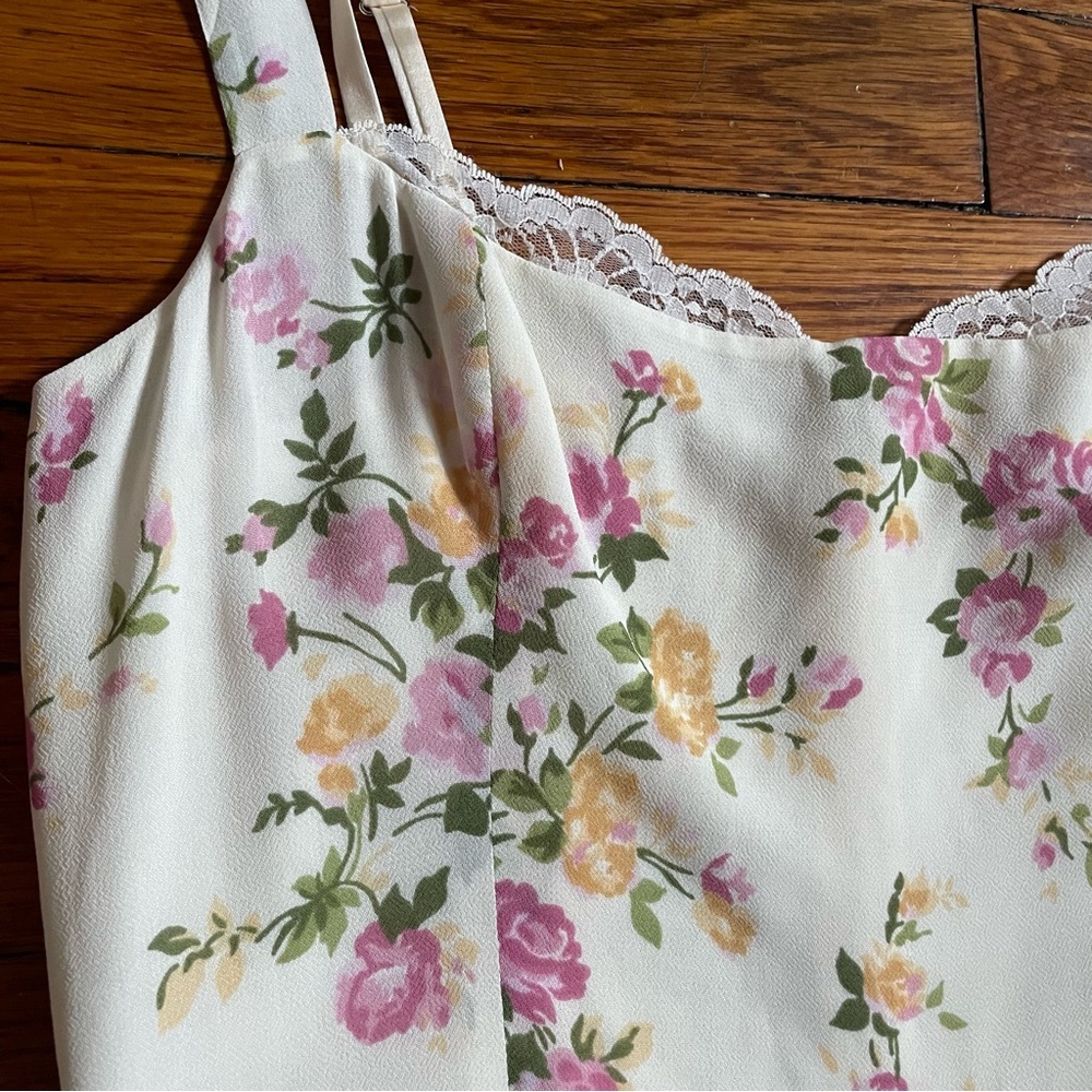 NWT Reformation Irisa Sweetheart Floral Lace Detail Midi Dress Size 8 Posy - Picture 10 of 15